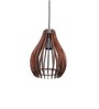 Oval Handmade Wooden Hanging Pendant Light