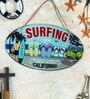 Oval Plates Big Wall Sign Surfing Beach Coastal Decor