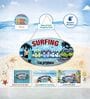 Oval Plates Big Wall Sign Surfing Beach Coastal Decor