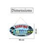 Oval Plates Big Wall Sign Surfing Beach Coastal Decor