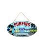 Oval Plates Big Wall Sign Surfing Beach Coastal Decor