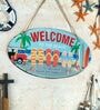 Oval Plates Big Wall Sign Welcome Beach Coastal Decor
