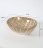 Oval Shape Ceramic Ivory Counter Top Wash Basin(L: 16, W: 13, H: 5 Inches)