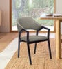 Oval Upholstered Dining Chair In Grey Colour (Set of 2)