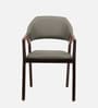 Oval Upholstered Dining Chair In Grey Colour (Set of 2)
