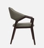 Oval Upholstered Dining Chair In Grey Colour (Set of 2)