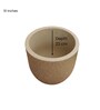 Sand Ovalo Stone 10 Inch Ribbed Plastic Planter