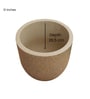 Sand Ovalo Stone 12 Inch Large Ribbed Unbreakable Planter