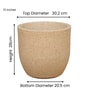 Sand Ovalo Stone 12 Inch Large Ribbed Unbreakable Planter