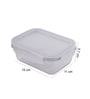 Oven Glass 380Ml Transparent Glass Airtight Food Storage Container