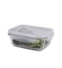Oven Glass 380Ml Transparent Glass Airtight Food Storage Container