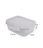 Oven Glass 630Ml Transparent Glass Airtight Food Storage Container