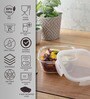 Oven Glass 750Ml Transparent Glass Airtight Food Storage Container