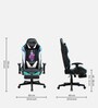 Overpower Leatherette Gaming Chair in Black & Purple Colour