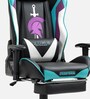 Overpower Leatherette Gaming Chair in Black & Purple Colour