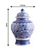 Oversized White Porcelain Lidded Vase