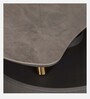 Ovic Rotating Marble Top Coffee Table In Grey Colour with Drawer