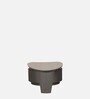 Ovic Rotating Marble Top Coffee Table In Grey Colour with Drawer