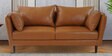 Owen Leatherette 3 Seater Sofa in Tan Colour