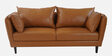 Owen Leatherette 3 Seater Sofa in Tan Colour