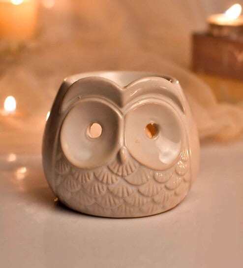 Owl White Ceramic Oil Diffuser