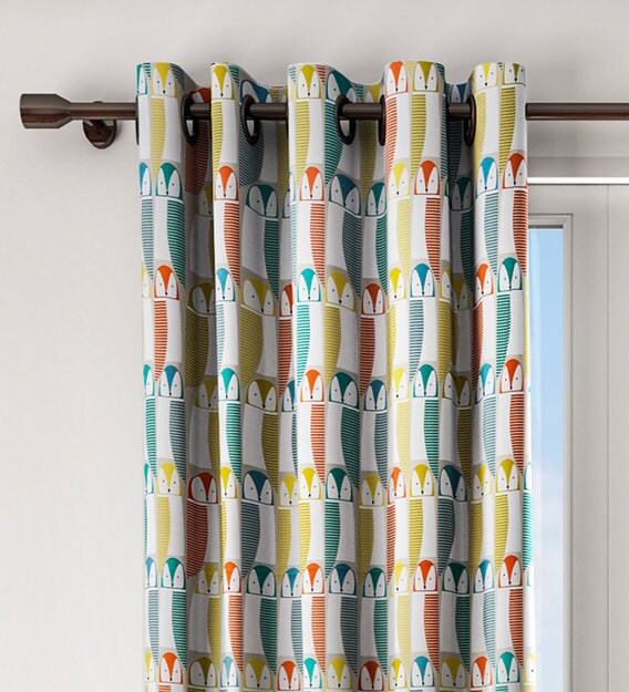 Buy Owl Eyelet 9 Feet Curtain In Multi Colour By Urban Dream Online Kids Curtains Kids Curtains Kids Furniture Pepperfry Product