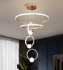 Owen| 60 Cm |Height Adjustable | 3 Light Mode | Modern LED Ceiling Chandelier for Living Room, Dining, Bedroom, Hall, Kitchen, Office,Luxury Decorative Lighting