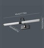 Owen 600mm Mirror Light Black Body Warm White LED 18W Bathroom Vanity Wall Light for Home