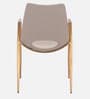 Owens Fabric Dining Chair In Beige Colour
