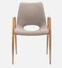 Owens Fabric Dining Chair In Beige Colour