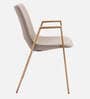 Owens Fabric Dining Chair In Beige Colour