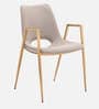 Owens Fabric Dining Chair In Beige Colour