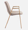 Owens Fabric Dining Chair In Beige Colour
