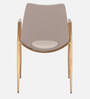 Owens Fabric Dining Chair In Beige Colour