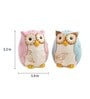 Owl Be There Blue & Pink Ceramic (Set of 2) Salt & Pepper Shaker