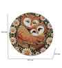 Owl Print Night Bloom Coaster (Set of 2)