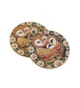Owl Print Night Bloom Coaster (Set of 2)