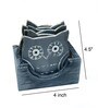 Owl shape Grey  Handpainted  Wood  7 Pcs Coasters with Stand
