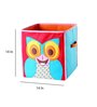 Owl Fabric Kids Storage Basket in Multi Colour