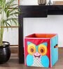 Owl Fabric Kids Storage Basket in Multi Colour