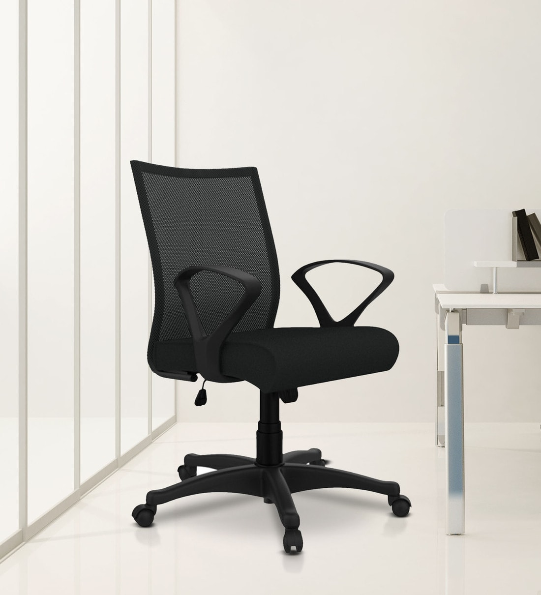 Buy Oxbo Ergonomic Chair in Black Colour by Godrej Interio Online - Mid ...