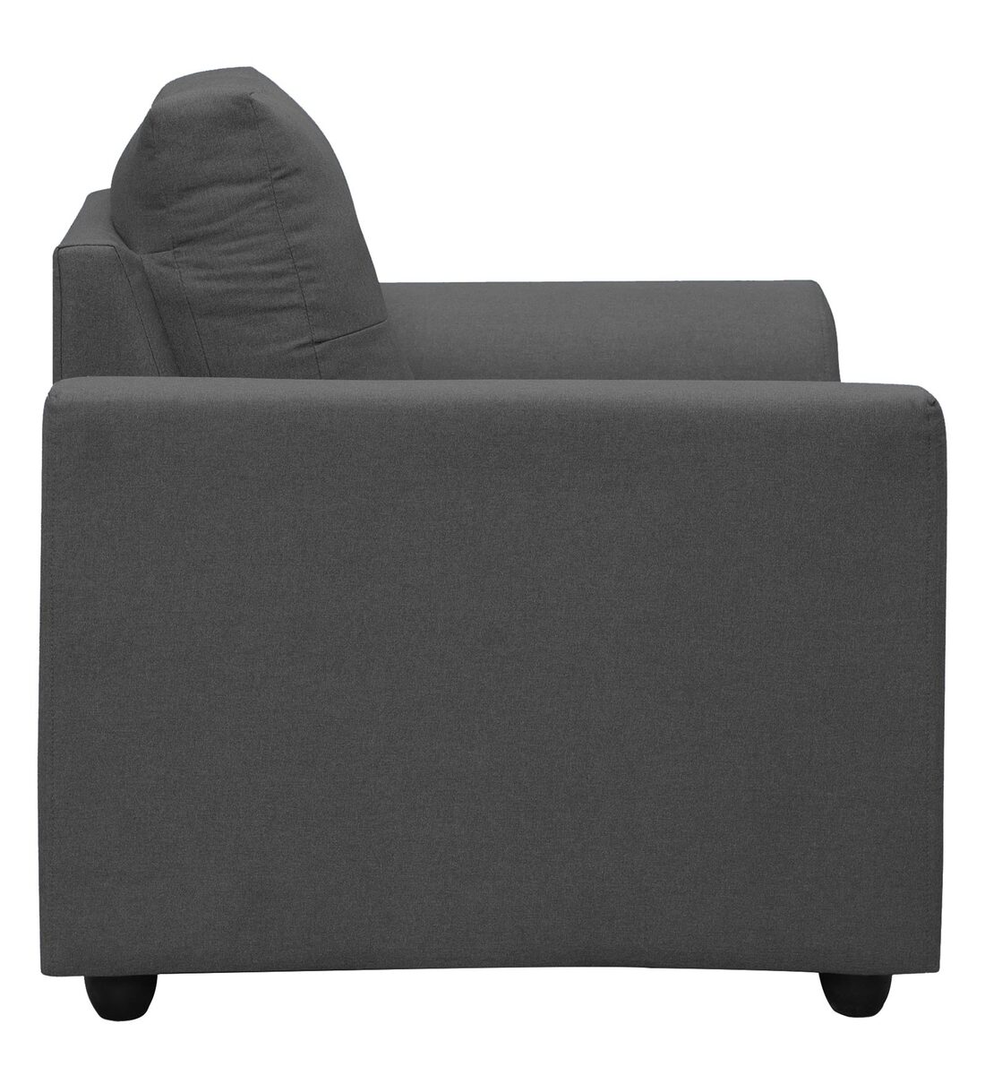Buy Oxnard Fabric 1 Seater Sofa in Charcoal Grey Colour Online Lawson