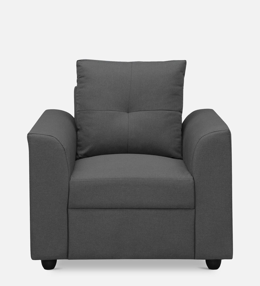 Buy Oxnard Fabric 1 Seater Sofa in Charcoal Grey Colour Online Lawson