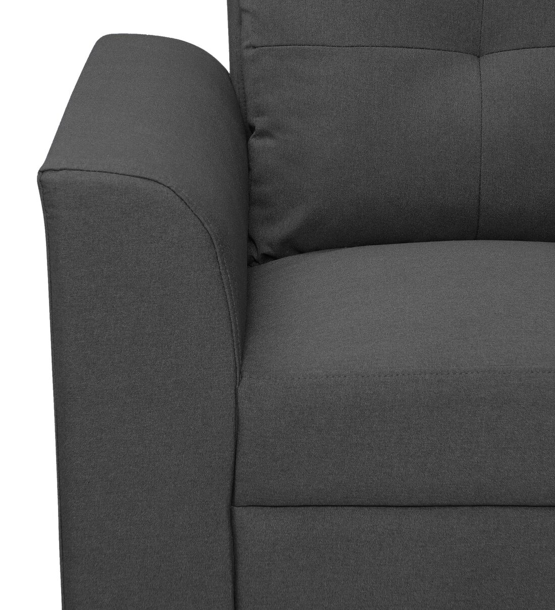 Buy Oxnard Fabric 1 Seater Sofa in Charcoal Grey Colour Online Lawson