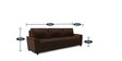 Oxford Leatherette 3 Seater Sofa in Brown Colour