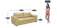 Oxnard 3 Seater Sofa In Beige Colour