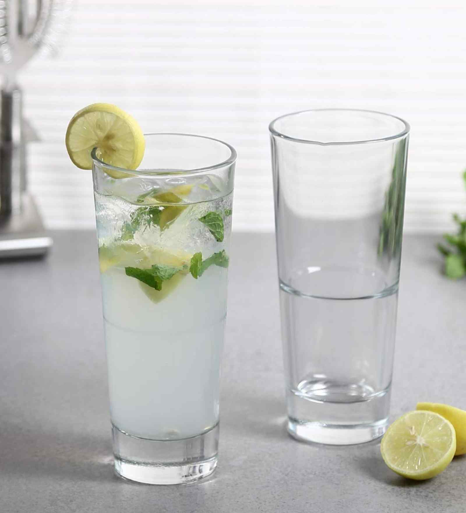 Oxford Set of 6 Crystal Lead Free Glass 290ml Hi Ball Glasses
