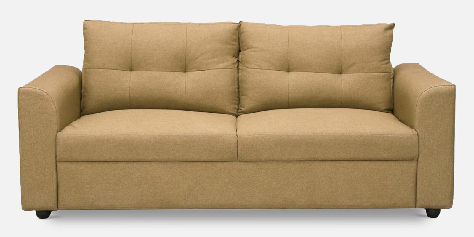 Buy Oxnard 3 Seater Sofa In Camel Yellow Colour By Solace Craft Online