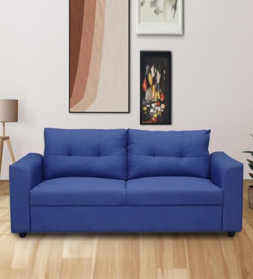 Oxnard 3 Seater Sofa In Royal Blue Colour