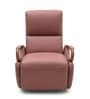 Oxe Leatherette 1 Seater Recliner In Natural Wood Finish